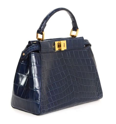 fendi peekaboo medium totes crossbody bag limited edition crocodile|Peekaboo Soft Medium .